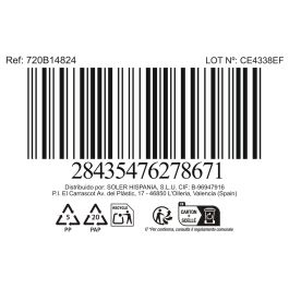 La Mediterranea Bol Aperitivo Rectangular 13.8 x 7.2 cm "Pica-Pica Blue" (24 Unidades)