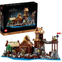 LEGO Ideas 21343 Poblado Vikingo, Juego de Construcción para Adultos con 2103 Piezas, Maqueta para Construir, Modelo para Decoración