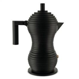 Pulcina Cafetera Negra 6 Tazas 100 Values Collection ALESSI MDL02/6 BB