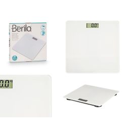 Báscula Digital Blanca Berilo 26x26x2 cm, Vidrio y Plástico, Peso Máximo 150KG (10 Unidades) Precio: 53.78999945. SKU: B1E53C38RV