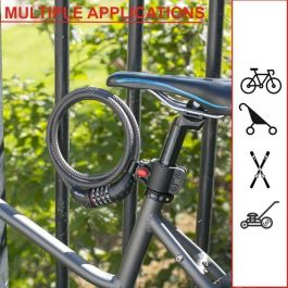 Candado para bicicleta - MASTER LOCK - 8120EURDPRO - Cable de acero trenzado - 1,8 m de longitud Candado para bicicleta - MASTER LOCK - 8120EURDPRO - Cable de acero trenzado - 1,8 m de longitud