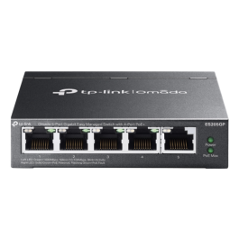 TP-Link ES205G Omada Switch Gestionado Gigabit Ethernet 5 Puertos RJ-45 PoE, 10 Gbit/s, QoS, Montaje Mural, Negro Precio: 56.50000015. SKU: B12RBG3L8J