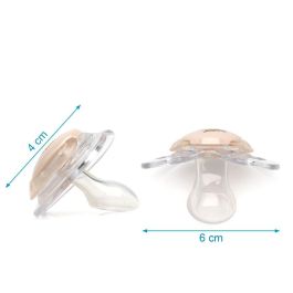 Kiokids Set 2 Chupetes El Principito Tetina 100% Silicona Ortodóntica Alta Calidad Escudo Tritán +6 meses Beige