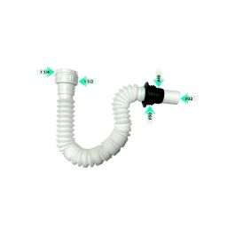Verhal Sifón flexible multi entrada 1 1/4"-1 1/2" salida Ø32 con adaptador Ø40/Ø50 Precio: 3.58999982. SKU: B1ETF6ENC4