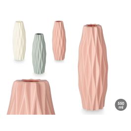 Jarrón Ovalado con Relieve de Plástico - 21 cm, Varios Colores - Giftdecor (24 Unidades) Precio: 34.89000031. SKU: B1D2Y8WV34