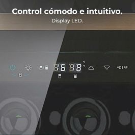 Cecotec Vinoteca integrable 36 botellas Duo 36000 Touch doble zona negro cristal LED