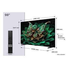 Smart TV TCL 98C7K 98" 4K Ultra HD HDR QD Mini LED Smart TV TCL 98C7K 98" 4K Ultra HD HDR QD Mini LED