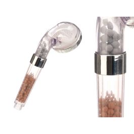 Berilo Teléfono de Ducha con Piedras Minerales de Terapia para Baño, Plástico ABS y Acero, Acabado Metálico, 25 x 8 x 8 cm. (12 Unidades) Berilo Teléfono de Ducha con Piedras Minerales de Terapia para Baño, Plástico ABS y Acero, Acabado Metálico, 25 x 8 x 8 cm. (12 Unidades)