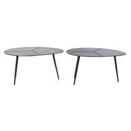 Mesita Auxiliar Moderno DKD Home Decor Negro Dorado 45 x 40 x 78 cm (2 Unidades) Mesita Auxiliar Moderno DKD Home Decor Negro Dorado 45 x 40 x 78 cm (2 Unidades)