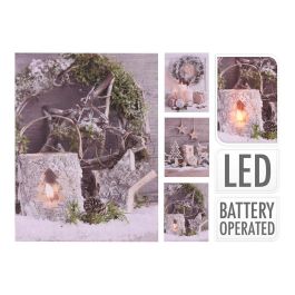 Cuadro navideño LED 15x20 cm - Modelos surtidos