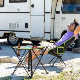 Mesa de Camping Textil Plegable con Funda Cafolby InnovaGoods