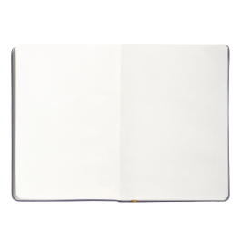 Antartik Cuaderno A5 Tapa Dura Hojas Lisas Morado y Amarillo 100 Hojas 80 gr FSC