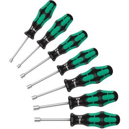 Wera 395 HO/7 SM - Juego de destornilladores de vaso hexagonales, 7 piezas, con aislamiento, acero y mango ergonómico de plástico Precio: 85.78999946. SKU: B1A894Q5K3