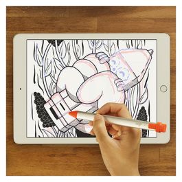 Logitech Lápiz Electrónico Crayon para iPad, Naranja