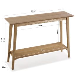 Mesa de Entrada Agnes Versa 30x72 cm - Madera Mesa de Entrada Agnes Versa 30x72 cm - Madera