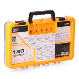 Koma Tools Juego de 120 Puntas y Brocas, Incluye 11 Brocas para Metal HSS y 88 Puntas CRV, Maletín 31 x 4,1 x 19,2 cm
