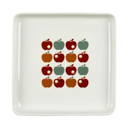 Home Deco Factory Plato Cuadrado Decoración Retro 18x18 cm