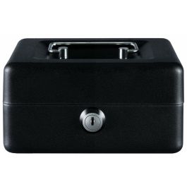 YALE Caja de dinero de seguridad con cerradura de cilindro y 2 llaves - 20 x 16 x 9 cm - Negro