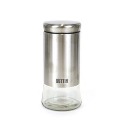 Tarro de Vidrio y Acero Quttin 1700 ml (12 Unidades) Tarro de Vidrio y Acero Quttin 1700 ml (12 Unidades)