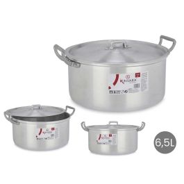 Cacerola de Aluminio Kinvara 26 cm 6,5 L - Plata, Apto Gas/Horno/Lavavajillas (6 Unidades) Cacerola de Aluminio Kinvara 26 cm 6,5 L - Plata, Apto Gas/Horno/Lavavajillas (6 Unidades)