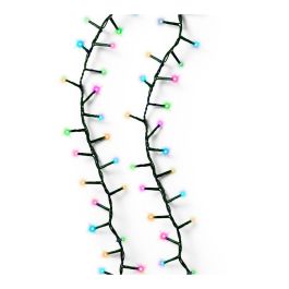 Guirnalda LED Compact 500 Luces Multicolor Pastel Parpadeante, Cable Verde 16m - Exterior IP44 con 8 Funciones