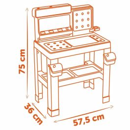Smoby SMO3032163607403 - Banco de trabajo Bricolo Pro Black and Decker para niños, a partir de 3 años
