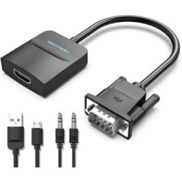 Vention ACNBF Cable Conversor VGA Macho a HDMI Hembra 1080p Full HD Audio 3.5mm Unidireccional 1m Negro Plug & Play Precio: 11.58999952. SKU: B1EN7FP9G6