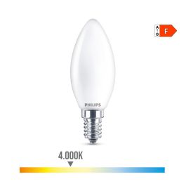 Bombilla vela led e14 4,3w 470lm 4000k luz dia philips