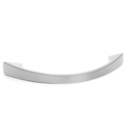 Trentadue Tirador Lucas L156 C128 Ral9006 de Zamak Gris Claro 156mm, 128mm entre agujeros para Muebles Cocina Baño