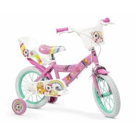 Toimsa Bicicleta Infantil de Ruedas de 14 Pulgadas con Diseño Unicornio y Color Rosa Brillante - Perfecta para Niñas y Niños de 4 a 6 Años Precio: 120.50000017. SKU: B1DZR59EQ5