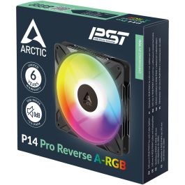 ARCTIC P14 Pro Reverse PWM A-RGB Ventilador - 3 Pack, 14 cm, Negro, 166.5 m³/h