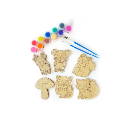 Wondee Kit para Colorear Animales del Bosque con Figuras de Madera Sostenible para Niños, Fomenta Creatividad y Motricidad Fina Precio: 43.1728. SKU: B19ZLZ5HZL