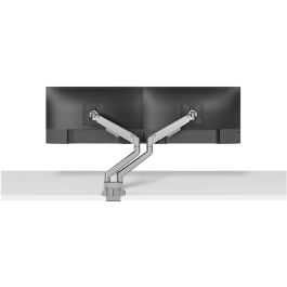 Neomounts DS70-250SL2 Soporte de Mesa para 2 Monitores 17-32" con Resorte de Gas 9kg Plata Ajustable Pinza/Atornillado