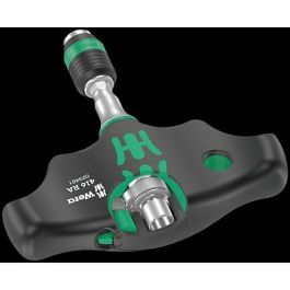 Wera 05023461001 Quergriff Rapidaptor Schnellwechselfutter, Acero, Negro/Verde, 1/4"
