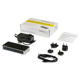 Hub USB Startech HB30C5A2CSC Negro Plateado Negro/Gris