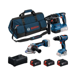 Bosch Professional Kit Combo 3 Herramientas GSB 18V-65 + GWS 18V-11 con Baterías y Cargador GAL 12V/18V-80 BOS4053423690170 Precio: 867.1949. SKU: B1FVP9PDJB