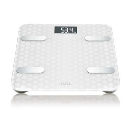 Báscula Digital de Baño LAICA Blanco Plateado Báscula Digital de Baño LAICA Blanco Plateado