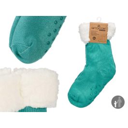 Calcetin Sherpa Infantil Menta Giftdecor 15X30CM (12 Unidades) Precio: 62.79000002. SKU: B1CSX3QV9S