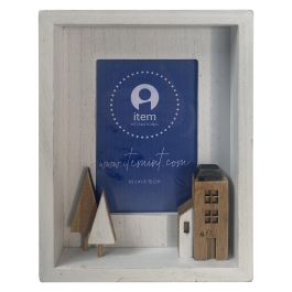 DKD Home Decor Marco de Foto 10x15 cm Blanco y Marrón de Madera y Cristal Colección Urban Casitas (2 Unidades) Precio: 12.00078. SKU: B1EMKMV6Z4