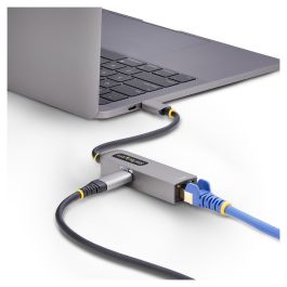 Cable USB Startech 1GPD3-USB-C-ETHERNET Gris