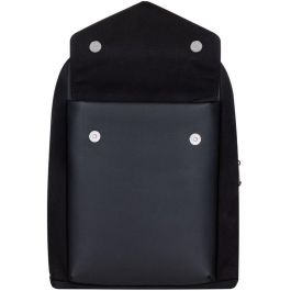 Rivacase 8524 Mochila para Portátil de 14 pulgadas, de lona, color negro, ideal para MacBook Pro 16 y otros portátiles