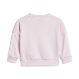 Conjunto Deportivo para Bebé Adidas 3 Bandas French Terry Jogger Rosa