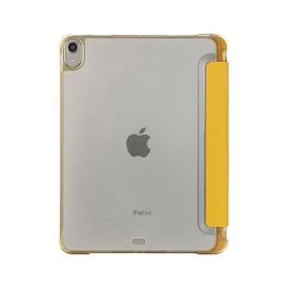 Tucano Funda Folio Satin para iPad Air 11 M2 (2024), 27.9 cm (11 Pulgadas), TPU, Amarillo Senfgelb, Modo Espera, Resistente a Golpes, Portaboligrafo, Modelo IPDA11M2ST-DY