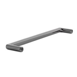 Viefe Tirador Zamak Modelo Pura Zamak Negro, Cobre, Latonado Y Cromo Acabado Negro 168mm 160mm