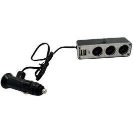 Toma mechero triple 12/24V - HTC EQUIPMENT - Con dos USB 3.1A Total Toma mechero triple 12/24V - HTC EQUIPMENT - Con dos USB 3.1A Total