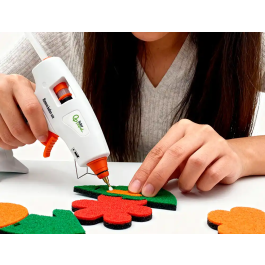 Liderpapel Pistola de Silicona Caliente Inalambrica con Bateria Recargable por USB Tipo-C para Barras de 7mm