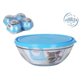 Duralex Fiambrera Redonda Ø20x8.2 cm Tapa Azul Freshbox 1600 cc (8 Unidades) Precio: 32.49999984. SKU: S2212707