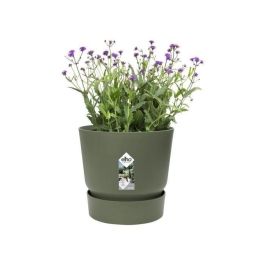 Maceta redonda ELHO Greenville 30 - Exterior - Ø 29.5 x H 27.8 cm - Verde hoja Maceta redonda ELHO Greenville 30 - Exterior - Ø 29.5 x H 27.8 cm - Verde hoja