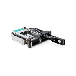 Delock 47209 Marco Frontal para Disco Duro 2.5" SATA, 5.25", Panel Frontal USB 3.0, Negro