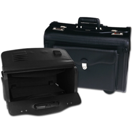 Q-connect Maletín Ataché Piloto Negro con Asa Extensible, Ruedas y Cerradura con Combinación, 490x350x225 mm Precio: 57.49999981. SKU: B1A6WVWADG